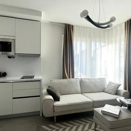 Apartamento Sleek Cozy & Brand New 1br Flat W/ Parking + Gym #25b